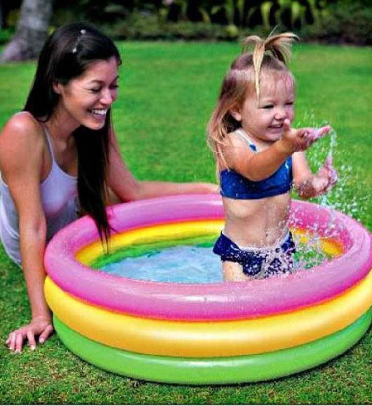 Intex Inflatable Baby Swimming Pool - Multicolor